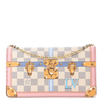 Louis Vuitton Damier Azur Summer Trunks Pochette Weekend 1 of 12