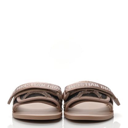 Christian Dior Canvas Nylon Camouflage Dior(e)volution Mule Slide Sandals 37 Nude 2 of 4