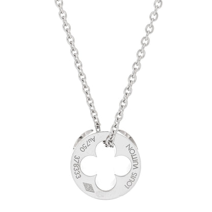 Louis Vuitton 18K White Gold Empreinte Pendant Necklace 4 of 5