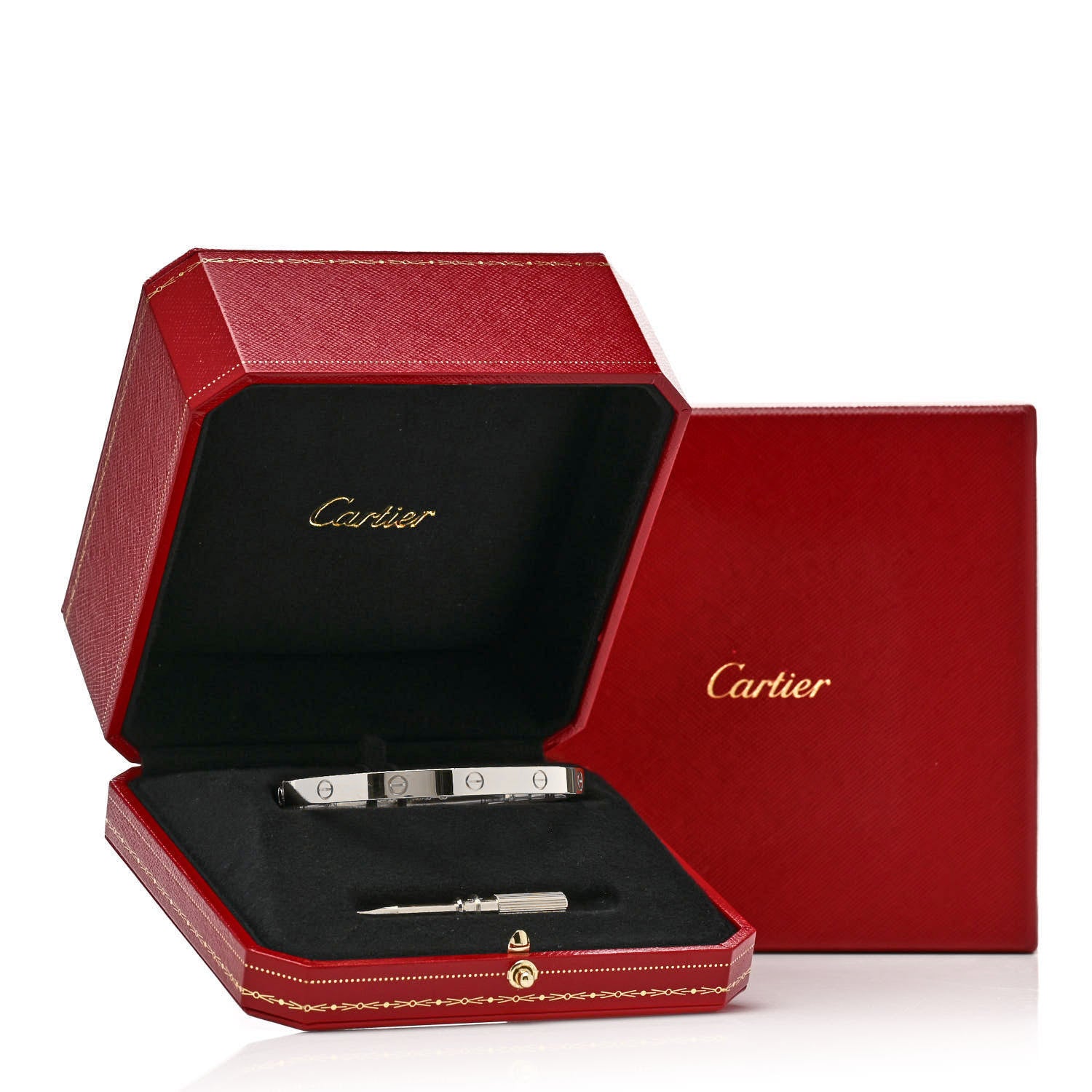 Cartier 18K White Gold LOVE Bracelet 20 9 of 9