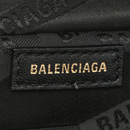 Balenciaga Shiny Goatskin Allover Logo Embossed XXS Souvenir Belt Bag Acid Pink 7 of 13