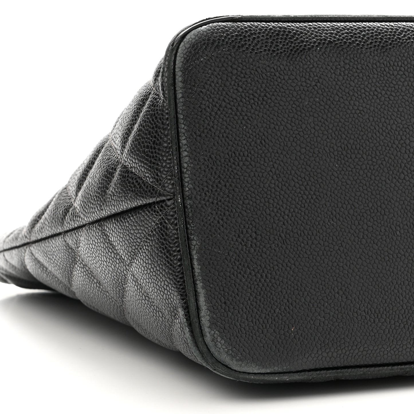Caviar Quilted Medallion Tote Black