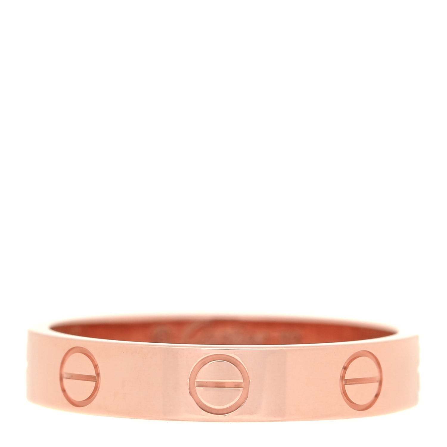 Cartier 18K Pink Gold 3.5mm LOVE Wedding Band Ring 53 6.25 1 of 5