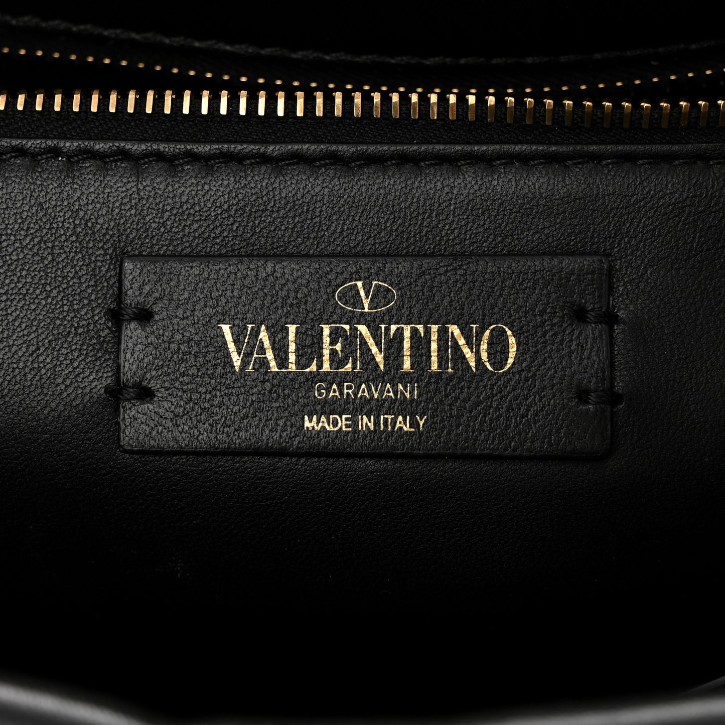 Nappa Large Roman Stud Shoulder Bag Black
