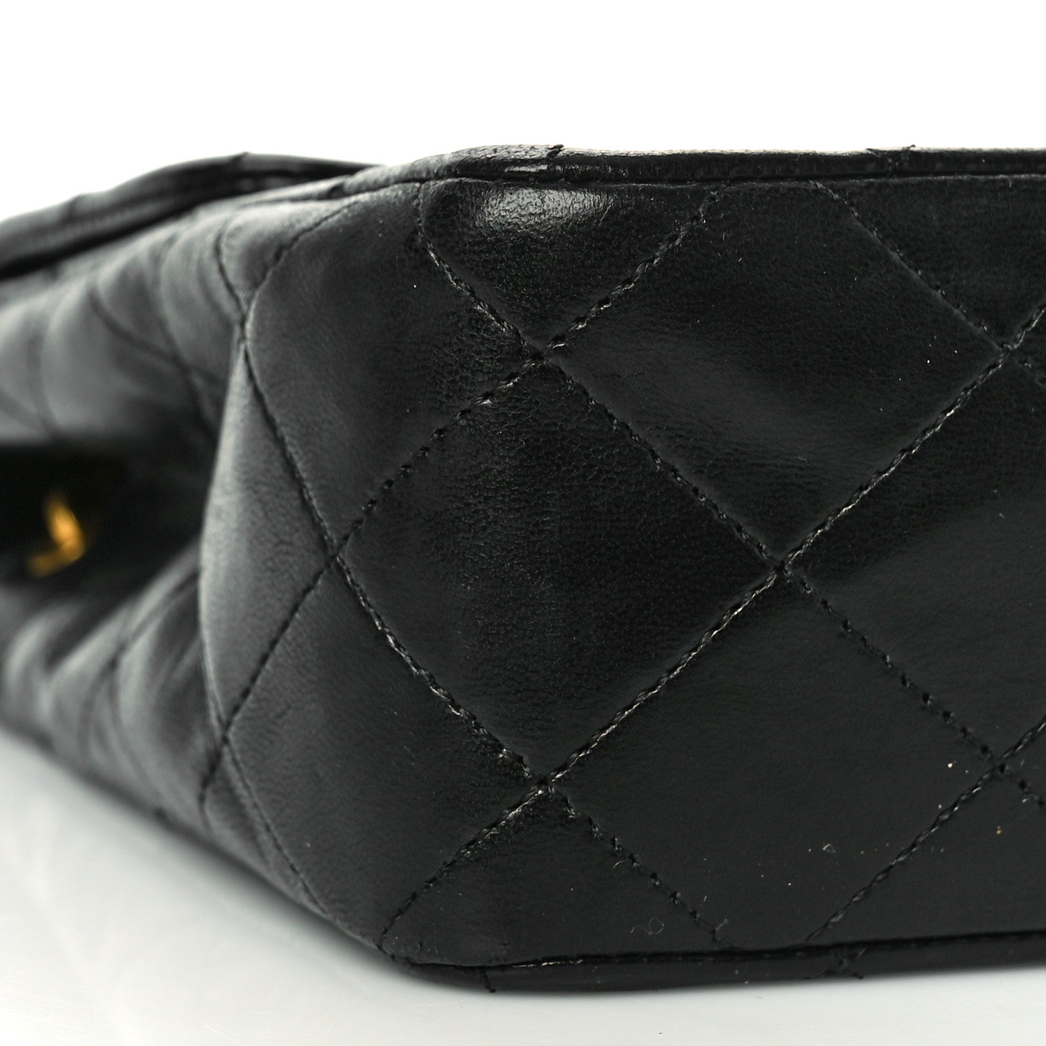 Chanel Lambskin Quilted Mini Square Flap Bag Black 8 of 9