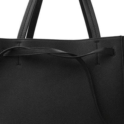 Celine Soft Grained Calfskin Medium Belt Cabas Phantom Black 8 of 10
