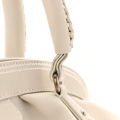 Christian Dior Calfskin My Dior Frame Pocket Satchel White 16 of 19