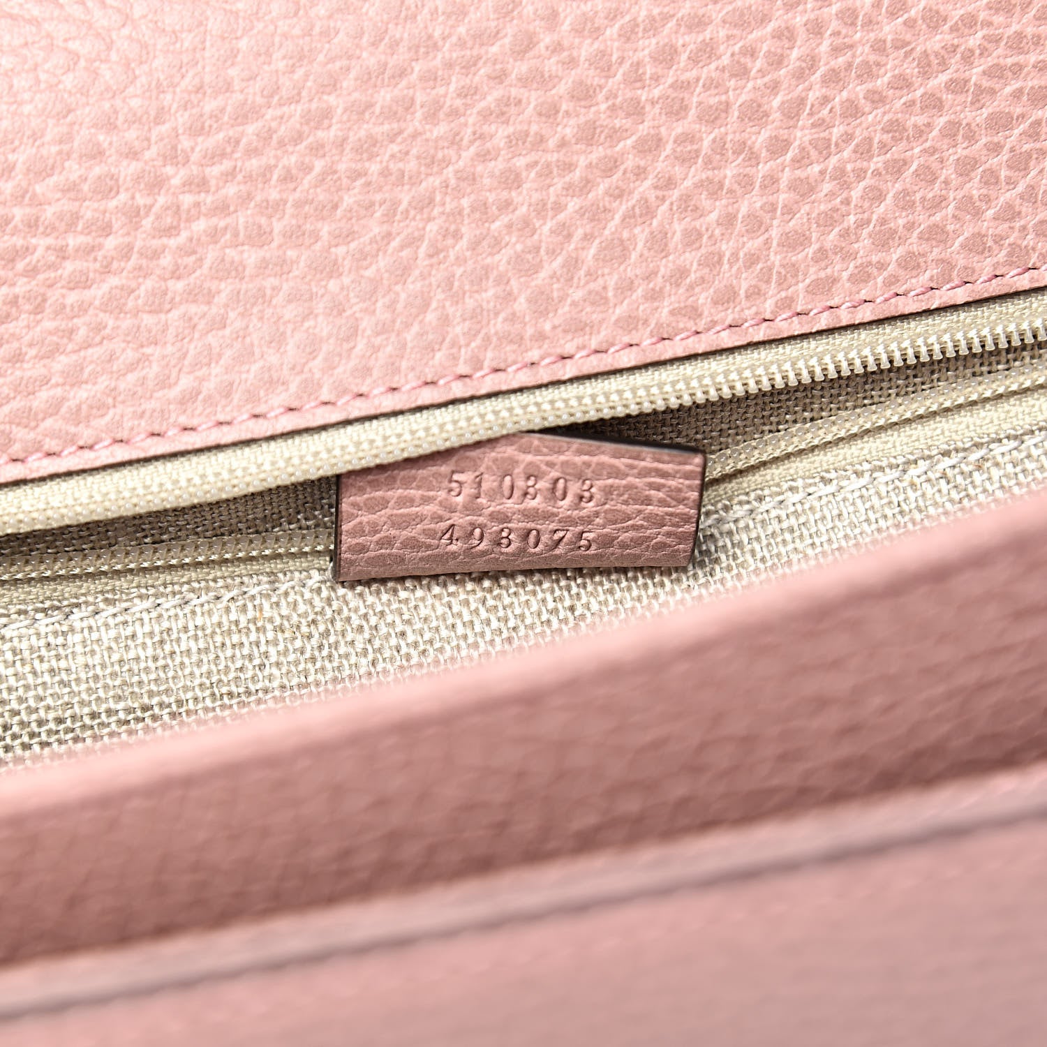 Gucci Dollar Calfskin Interlocking G Shoulder Bag Soft Pink 7 of 10