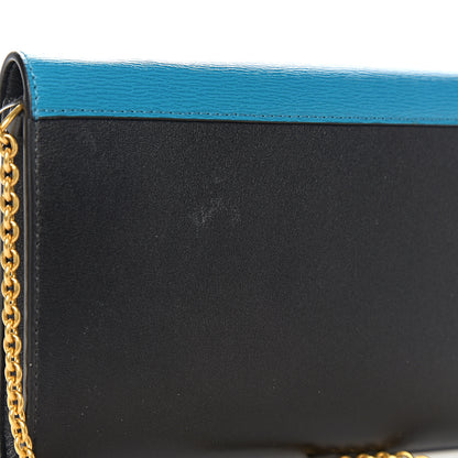Celine Shiny Calfskin Clutch On A Chain Multicolor 8 of 9