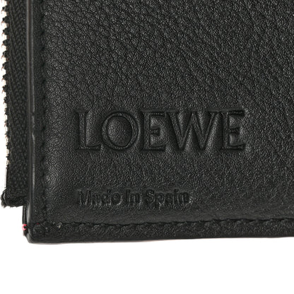 Loewe Grained Calfskin Small Vertical Wallet Wild Rose Raspberry 6 of 7