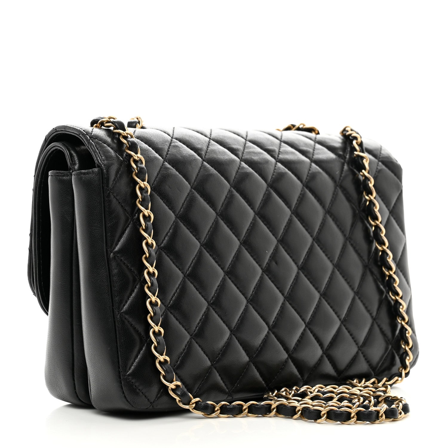 Chanel Lambskin Quilted Large CC Chic Flap Black 3 of 11