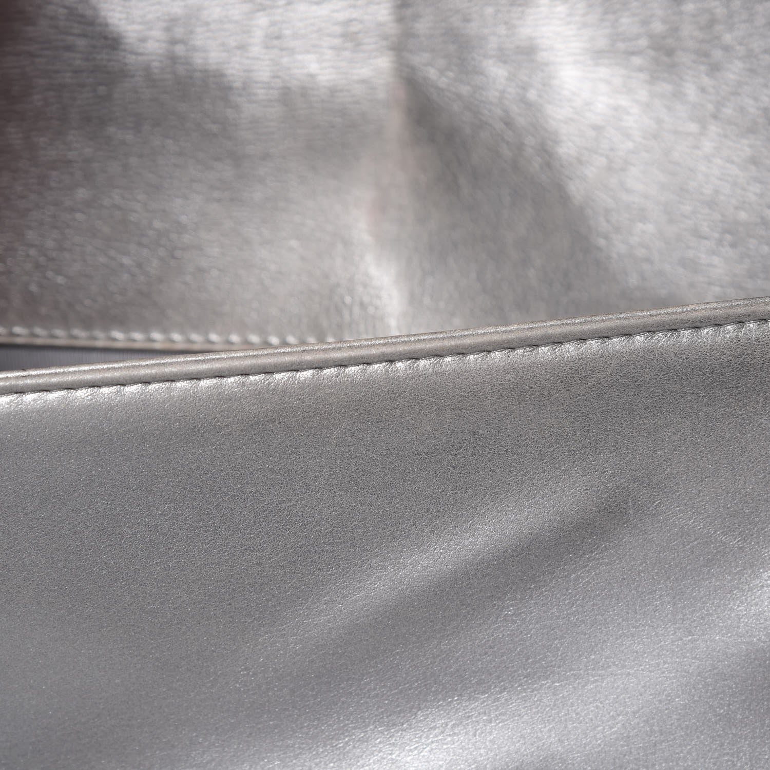 Chanel Metallic Calfskin Quilted Medium Boy Flap Silver 22 of 24