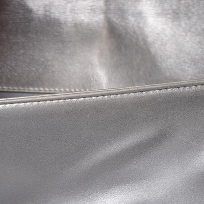 Chanel Metallic Calfskin Quilted Medium Boy Flap Silver 22 of 24