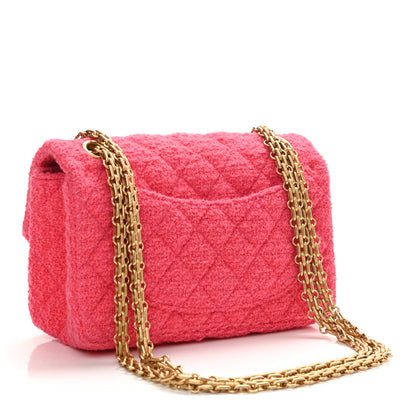 Chanel Tweed Quilted 2.55 Reissue Mini Flap Pink 3 of 10