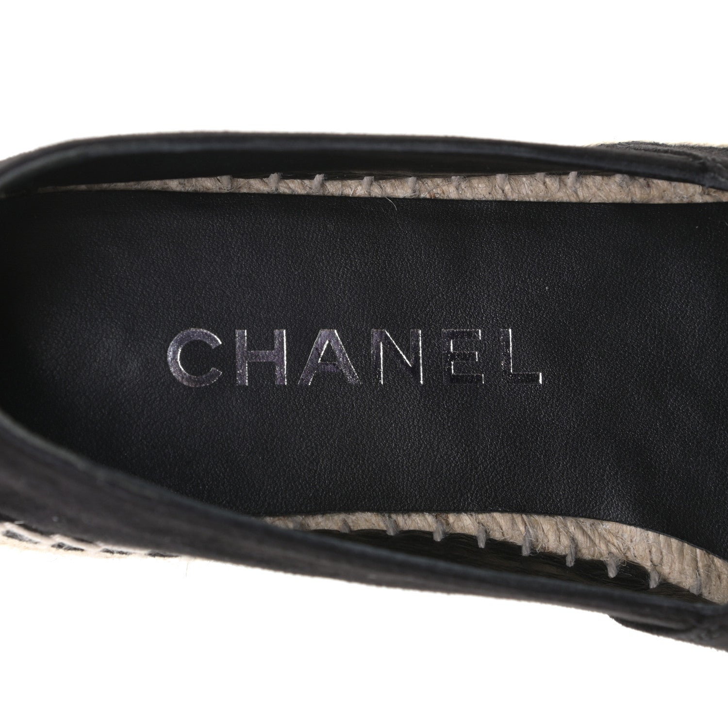 Chanel Suede CC Espadrilles 36 Black 17 of 17