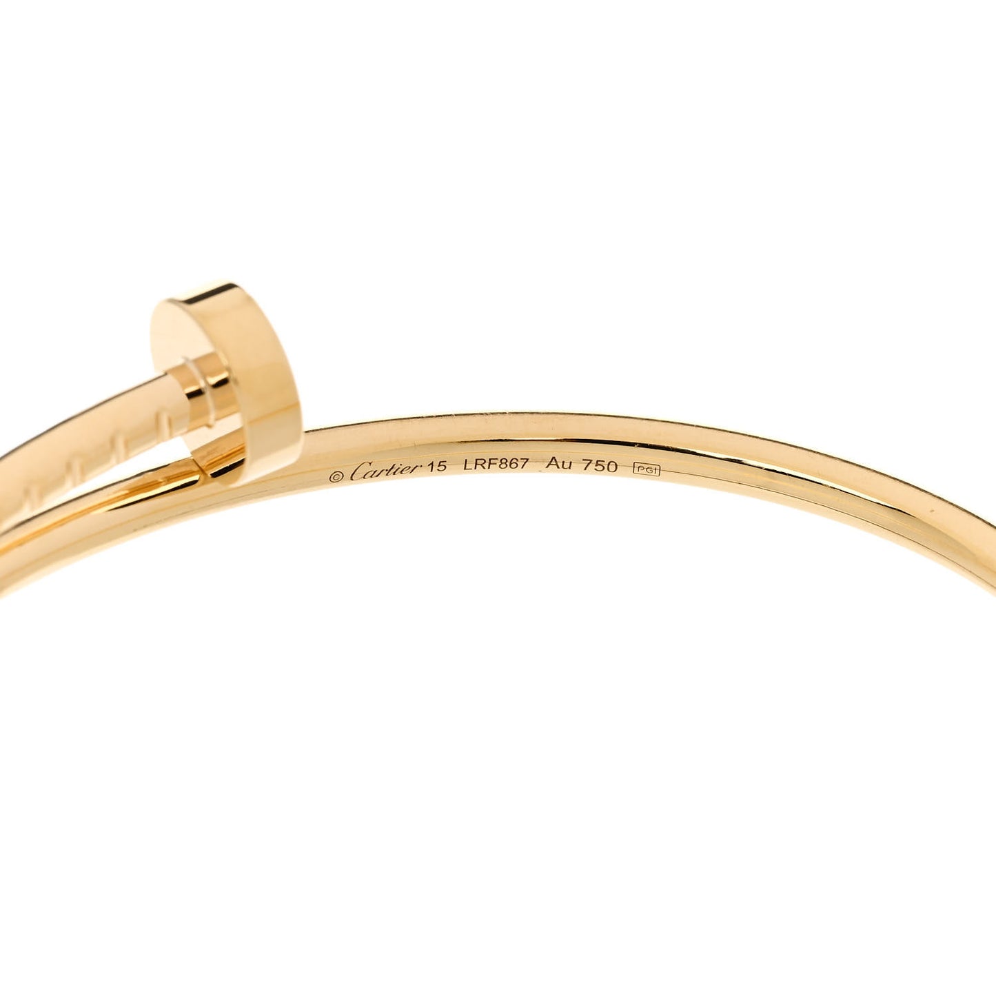 18K Yellow Gold Small Juste Un Clou Bracelet 15