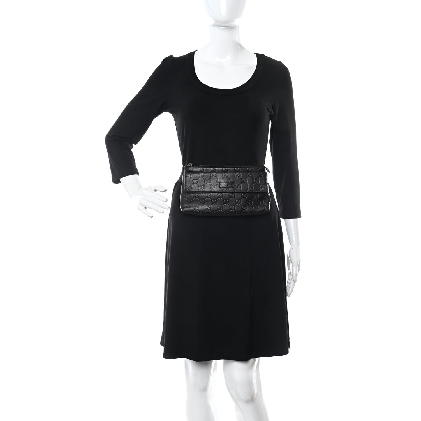 Guccissima Waist Belt Bag Black