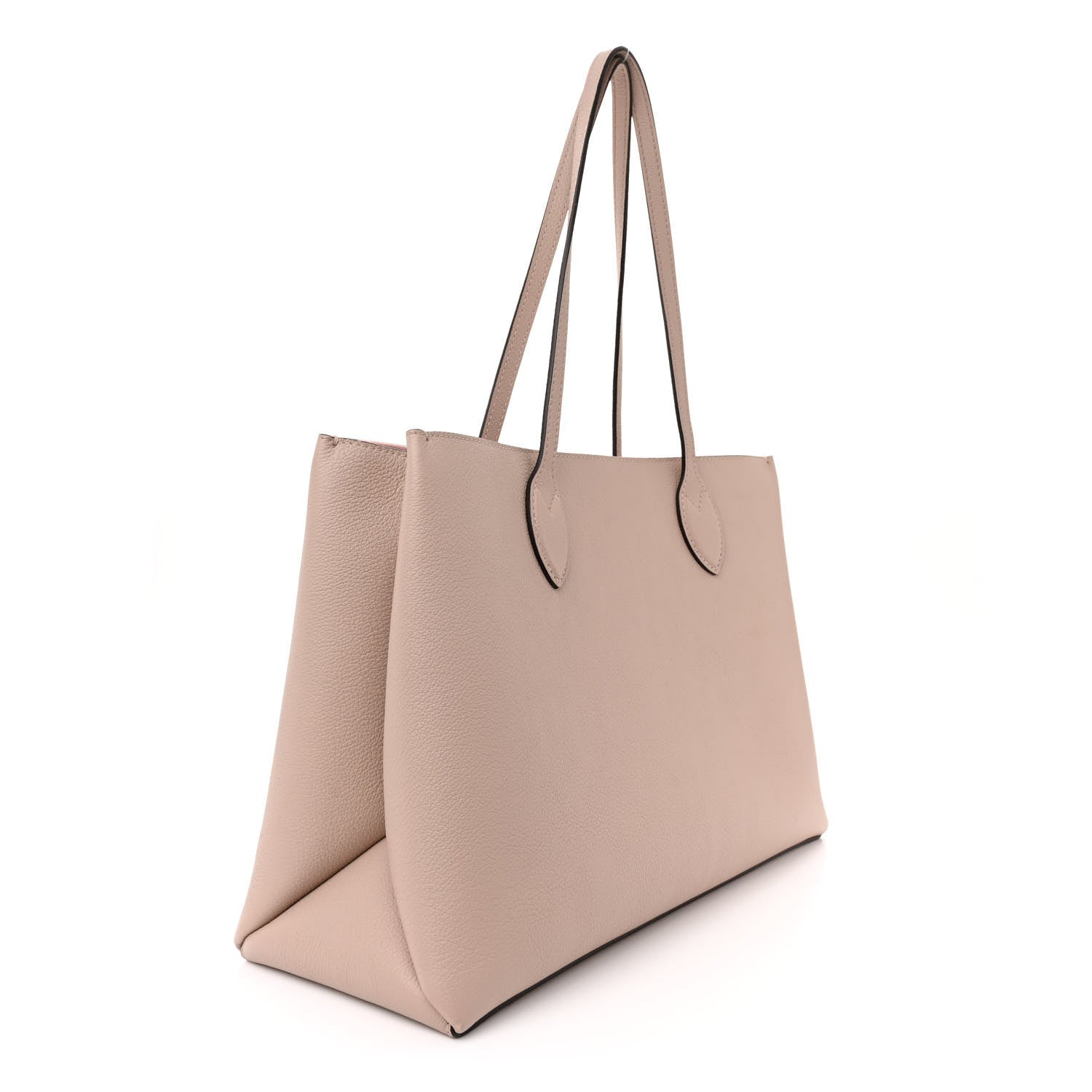 Louis Vuitton Grained Calfskin Lockme Shopper Greige 3 of 12