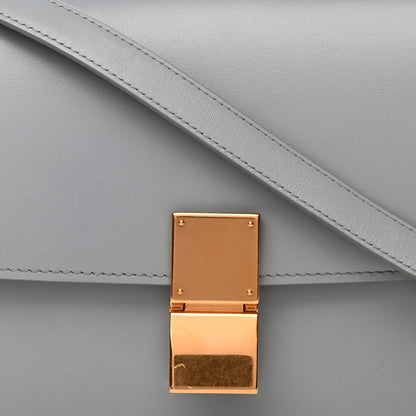 Celine Box Calfskin Medium Classic Box Flap Bag Zinc 8 of 10