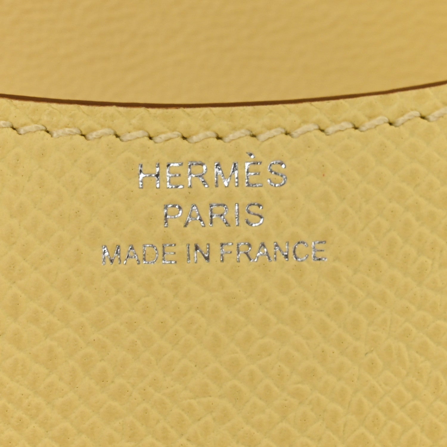 Hermes Epsom Constance Slim Wallet Jaune Poussin 7 of 11