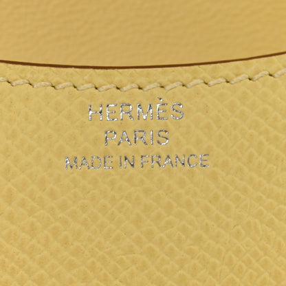 Hermes Epsom Constance Slim Wallet Jaune Poussin 7 of 11