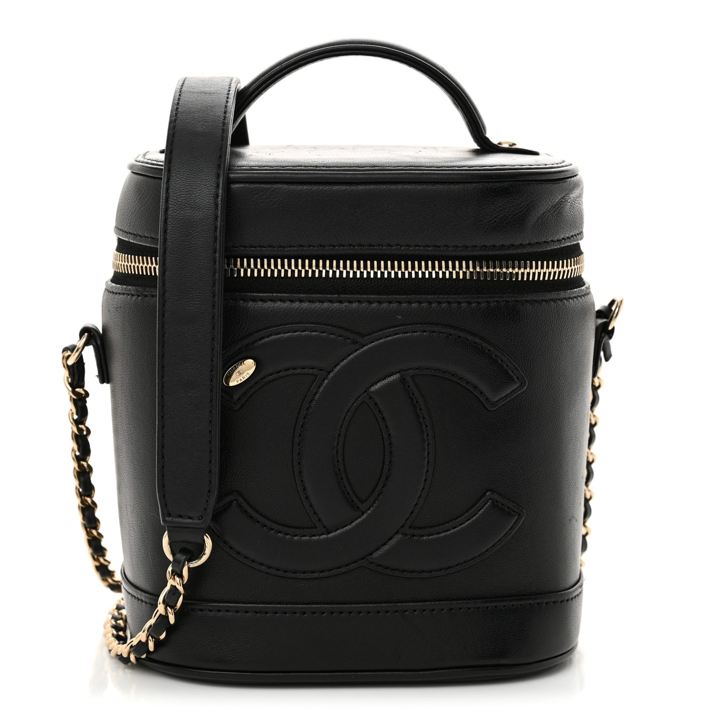 Lambskin Timeless Vanity Cosmetic Case Black
