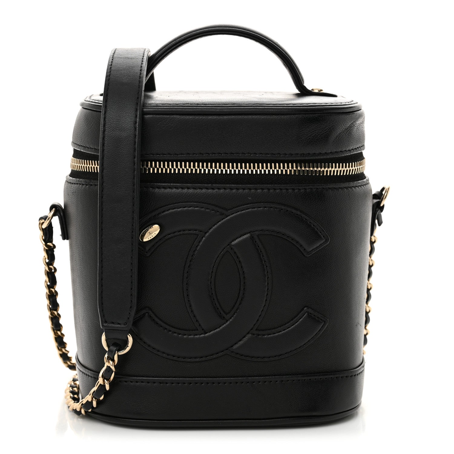 Chanel Lambskin Timeless Vanity Cosmetic Case Black 1 of 10