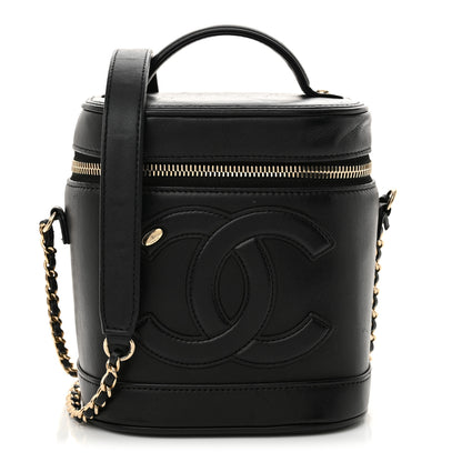 Chanel Lambskin Timeless Vanity Cosmetic Case Black 1 of 10