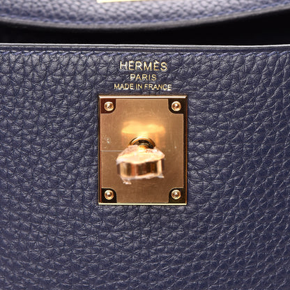 Hermes Togo Kelly Ado Backpack Bleu Nuit 21 of 32