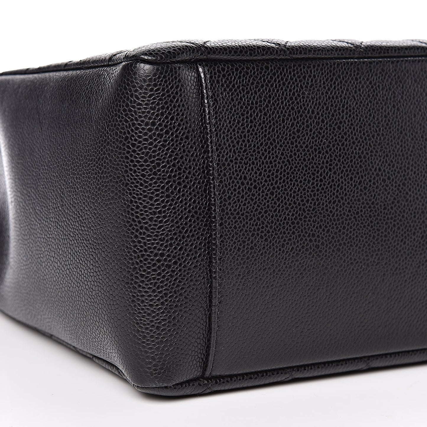Caviar Quilted Grand Shopping Tote GST Black