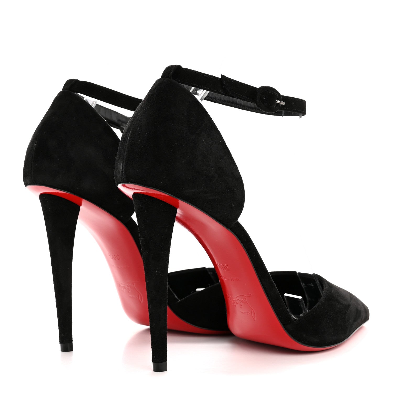 Christian Louboutin Veau Velours Astrida Bride 100 Pumps 39.5 Black 5 of 11