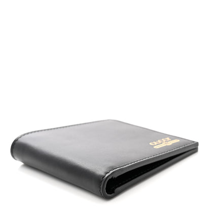 Gucci Plutone Calfskin Logo Bi-Fold Wallet Black 4 of 8
