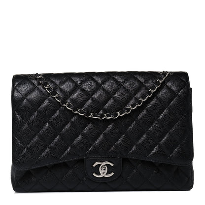 Chanel Caviar Quilted Maxi Double Flap Black 1 of 10