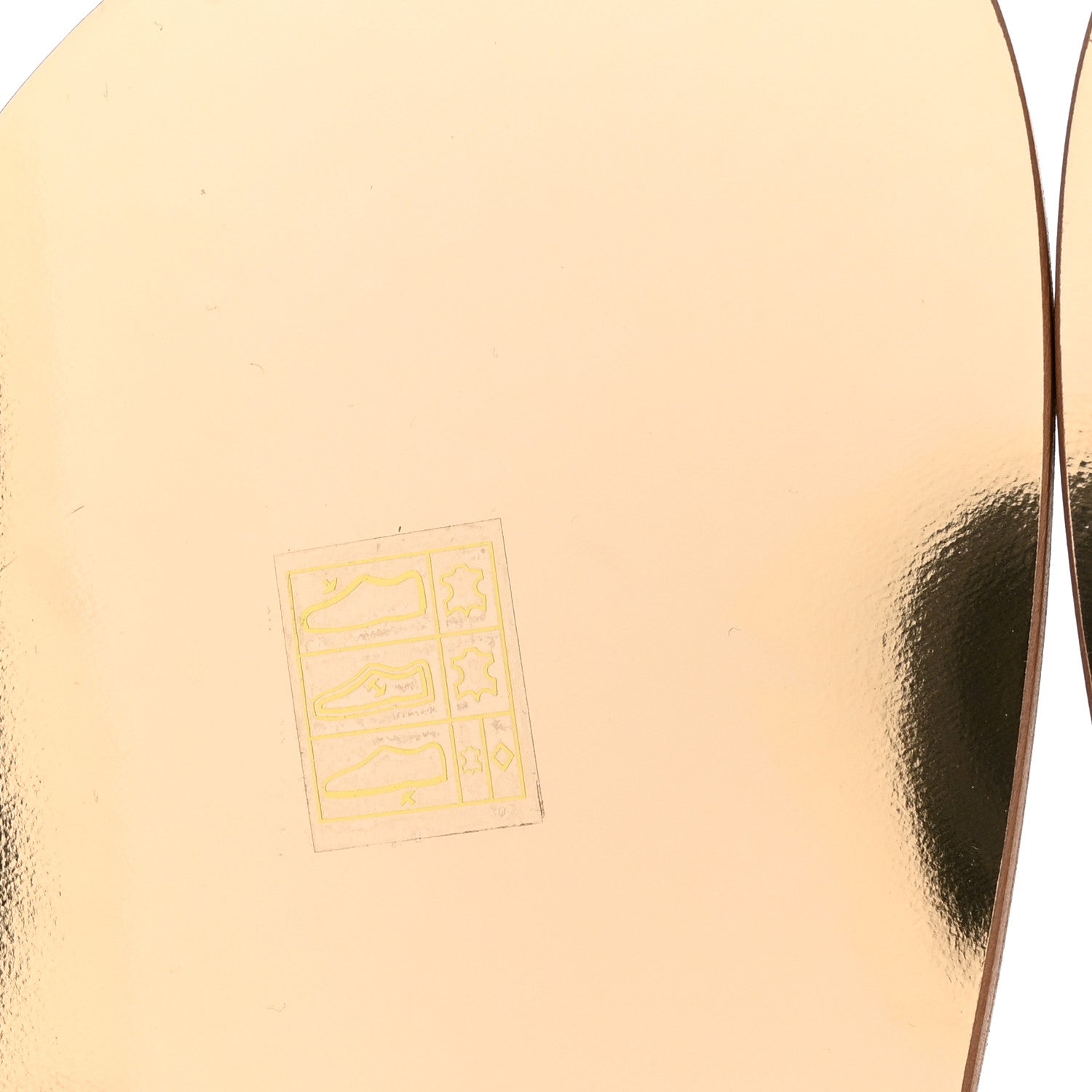 Chanel Metallic Laminated Calfskin Velcro Dad Sandals 38 Golden 9 of 12