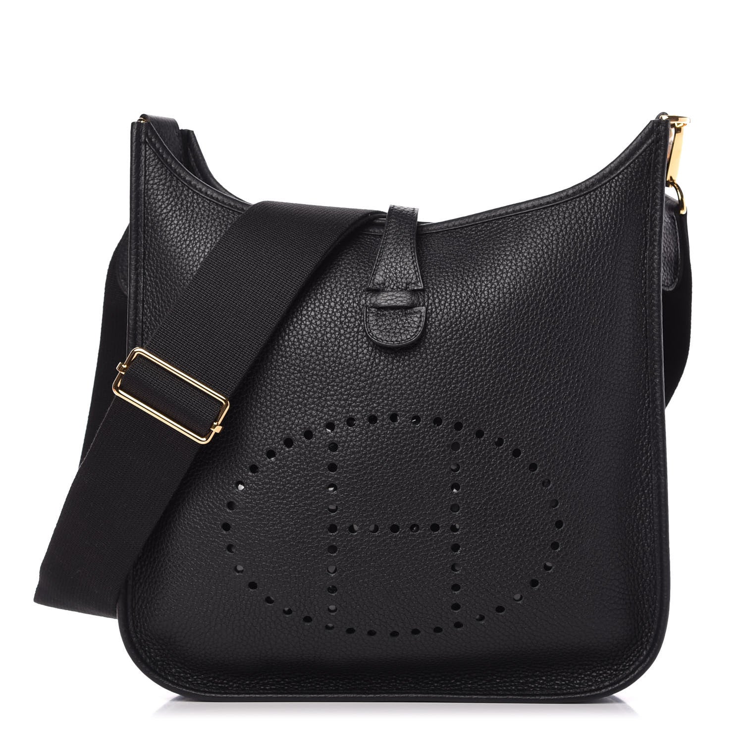 Hermes Taurillon Clemence Evelyne III PM Black 1 of 10