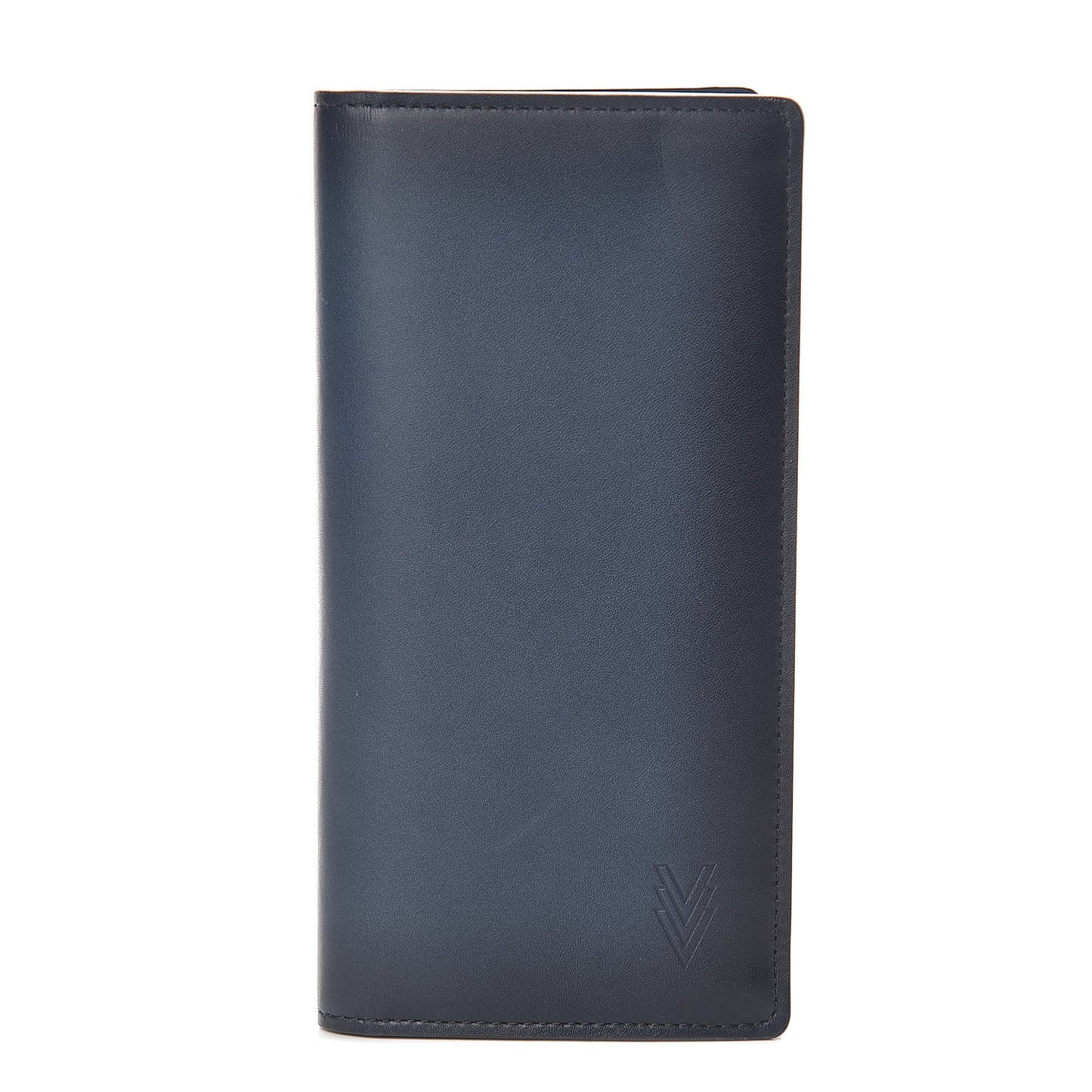Cuir Ombre Brazza Wallet Navy