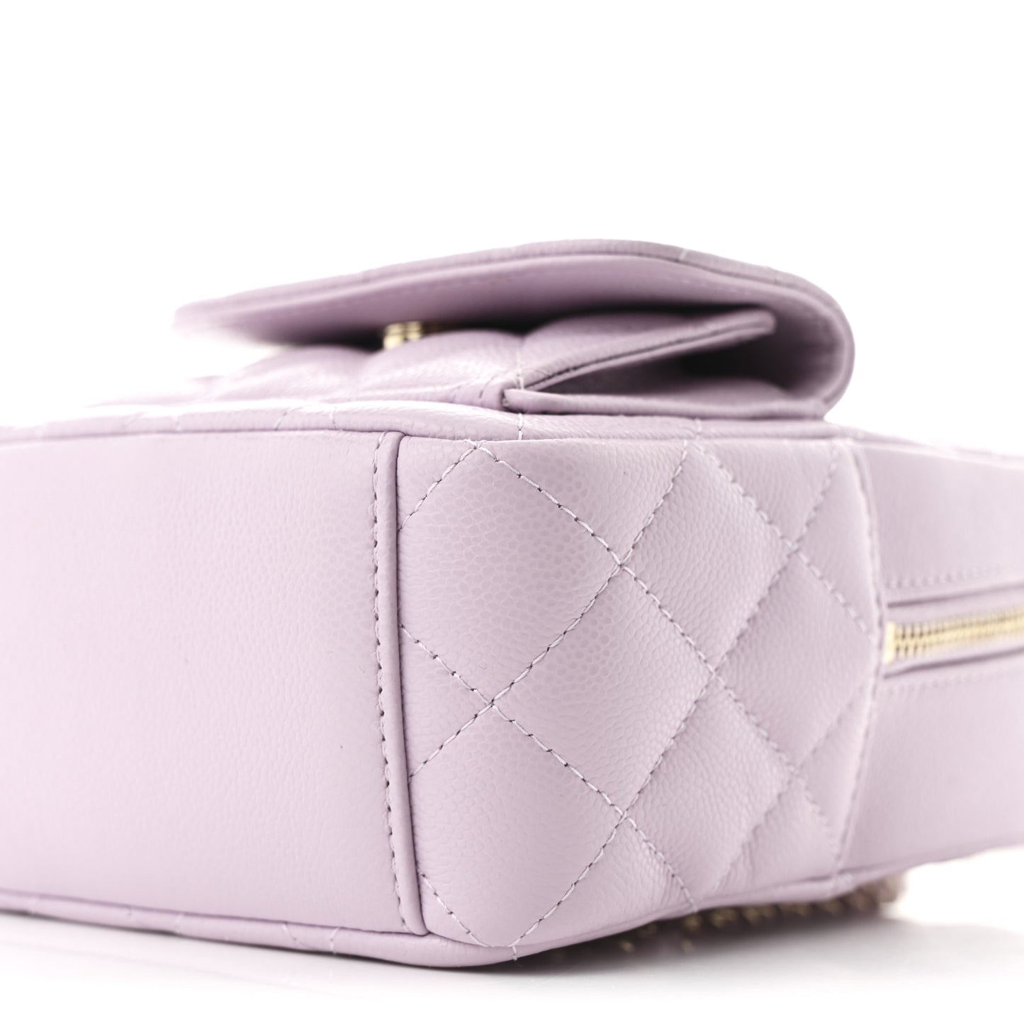 Caviar Quilted CC Mini Classic Backpack Light Purple