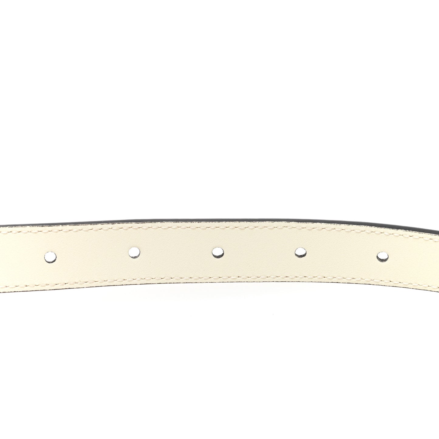 Calfskin Double G 20mm Belt 80 32 Mystic White