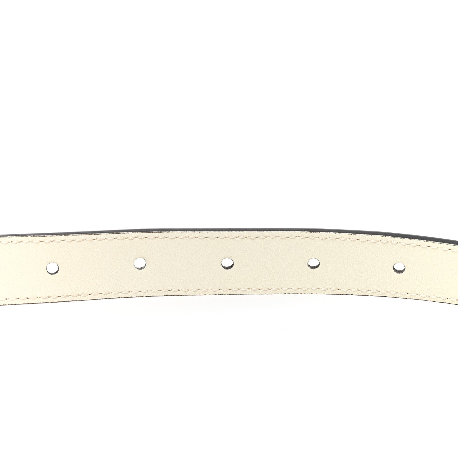 Gucci Calfskin Double G 20mm Belt 80 32 Mystic White 5 of 5