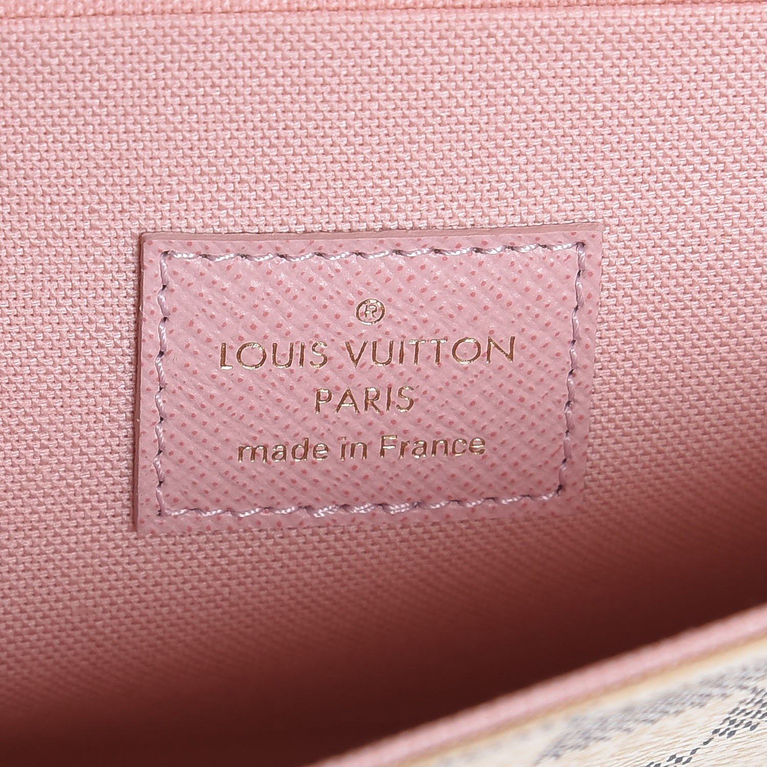 Louis Vuitton Damier Azur Pochette Felicie Chain Wallet Rose Ballerine 6 of 10