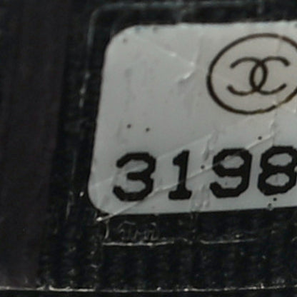 Chanel Caviar Quilted Crystal CC Flap Card Holder Black 8 of 12