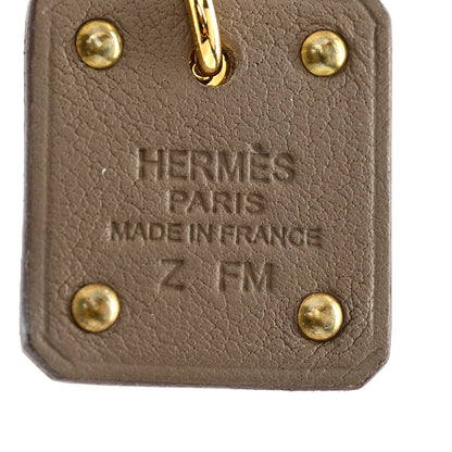 Hermes Swift As De Coeur Earrings Etoupe 4 of 5