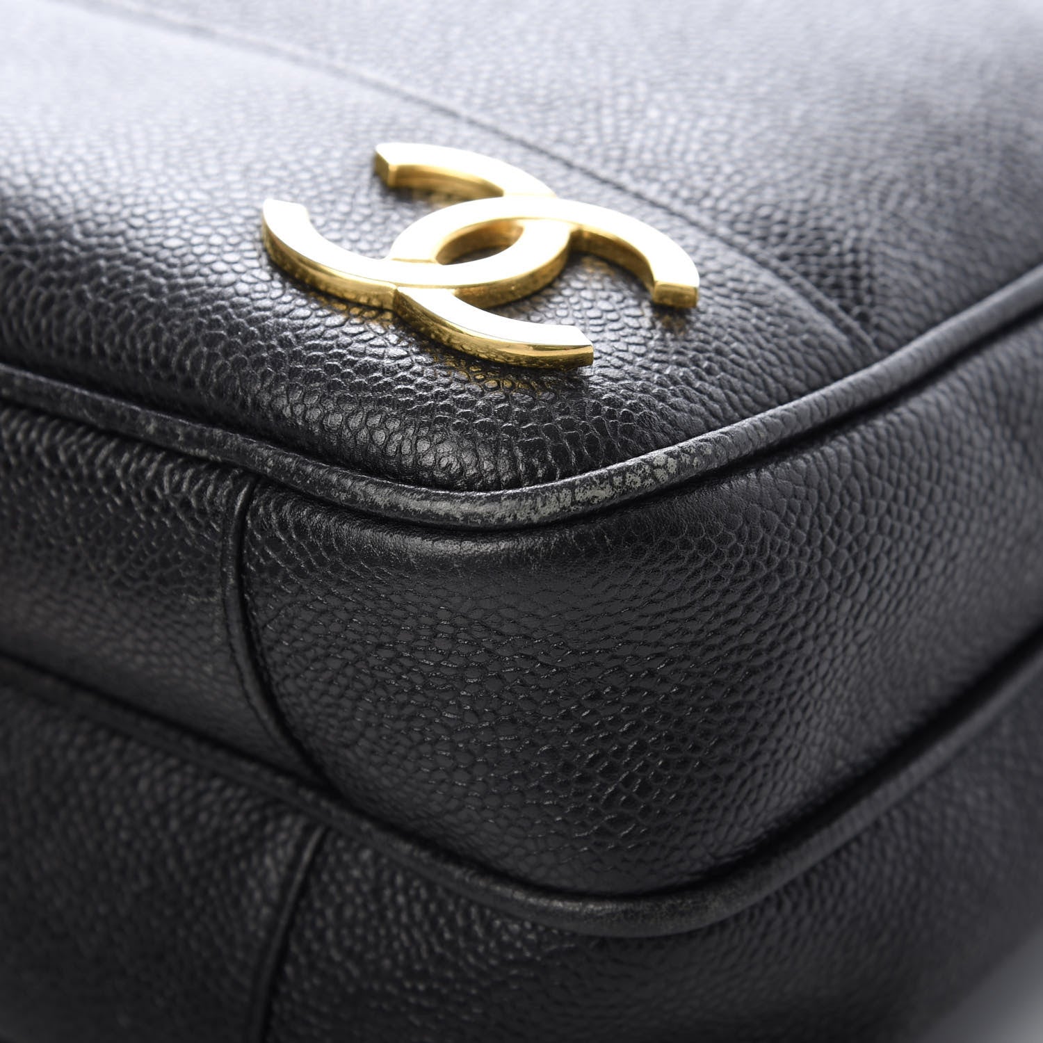 Chanel Caviar CC Shoulder Bag Black 8 of 13