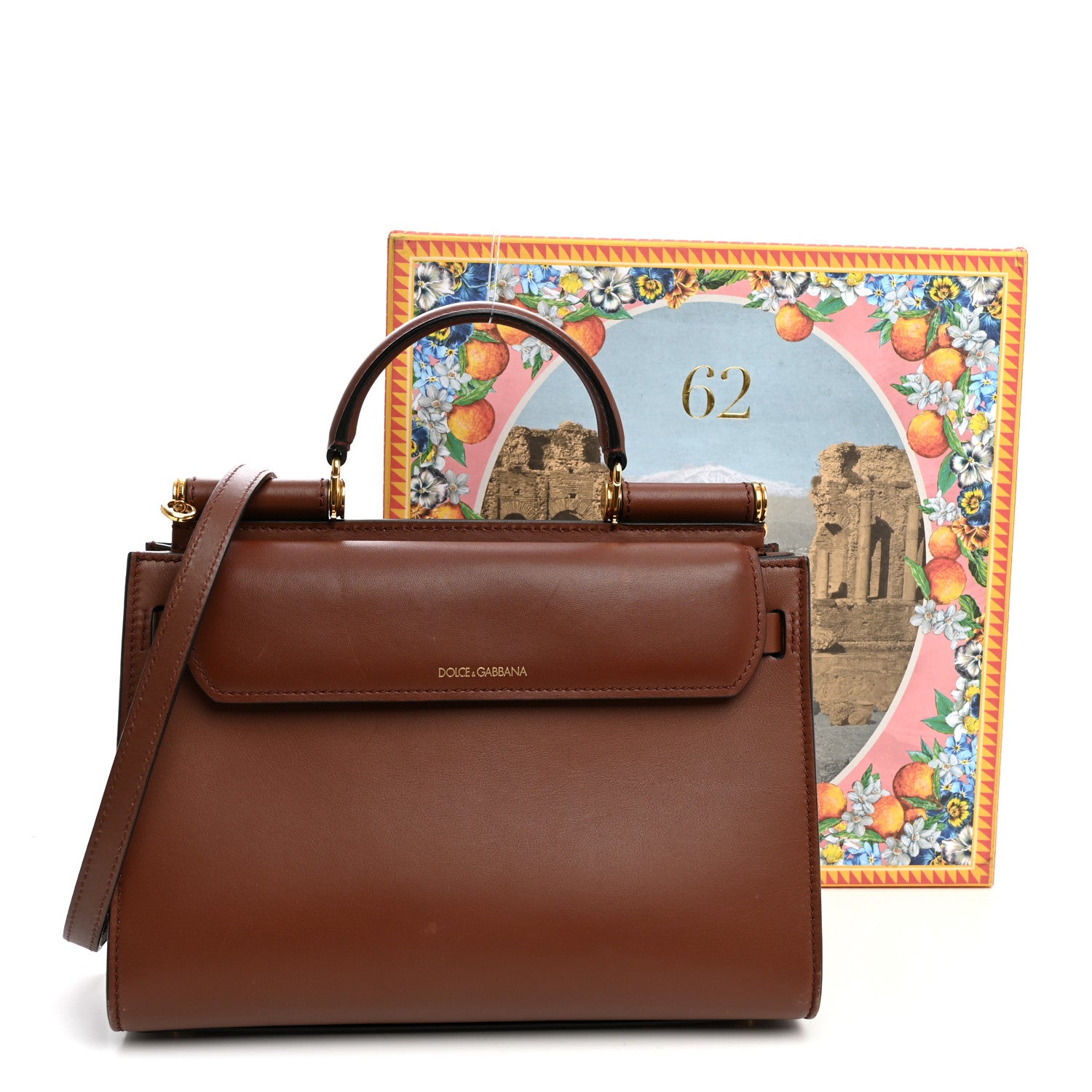 Dolce & Gabbana Vitello Morbido Small Sicily 62 Bag Terra Sicilia Ebano 15 of 15