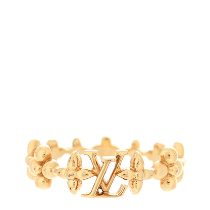 Louis Vuitton Metal LV Iconic XS Ring S 50 5.25 Gold 1 of 4