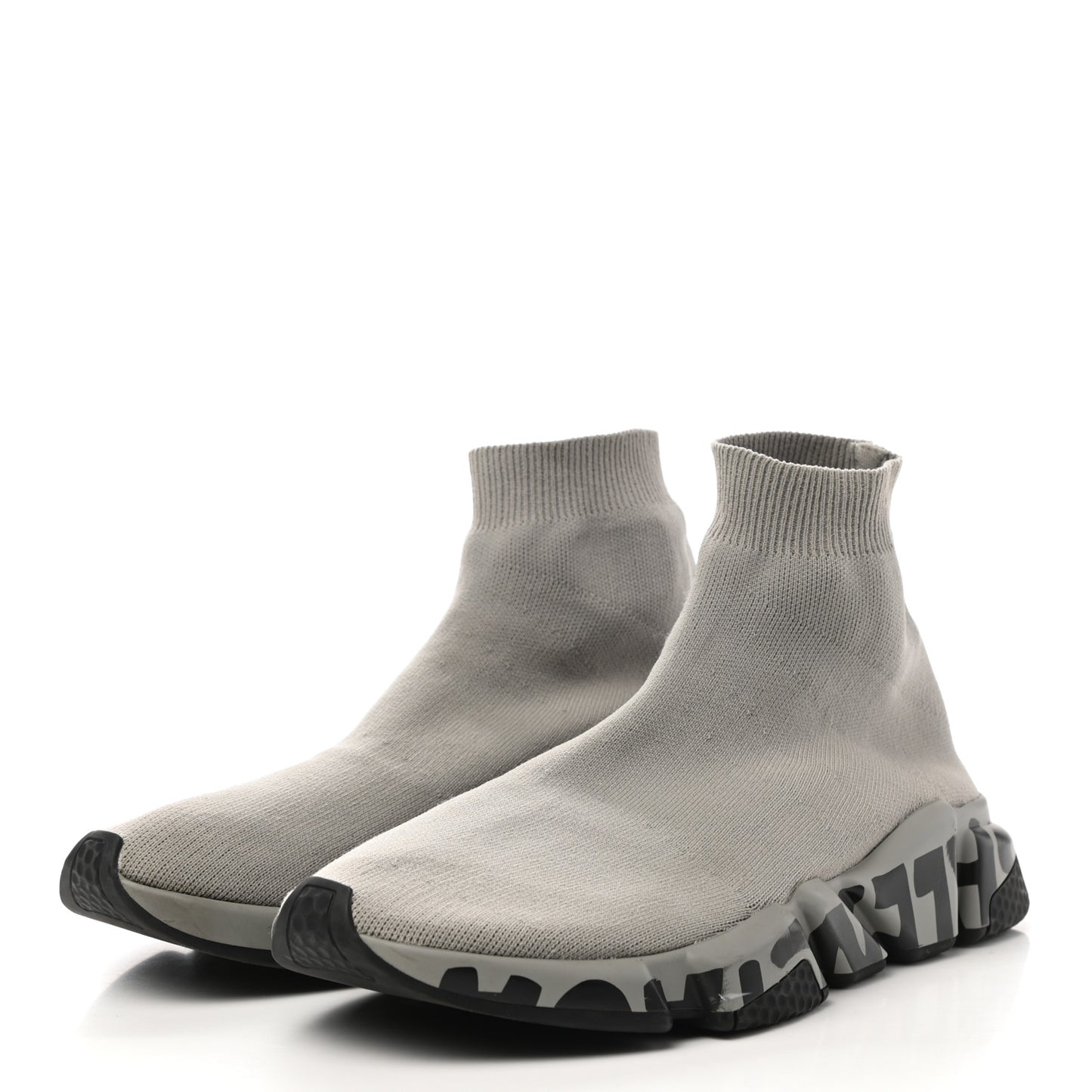 Neoprene Knit Mens Speed Graffiti Sneakers 42 Grey Black