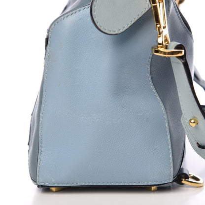 Loewe Calfskin Small Puzzle Bag Aqua Light Blue Stone Blue 12 of 15