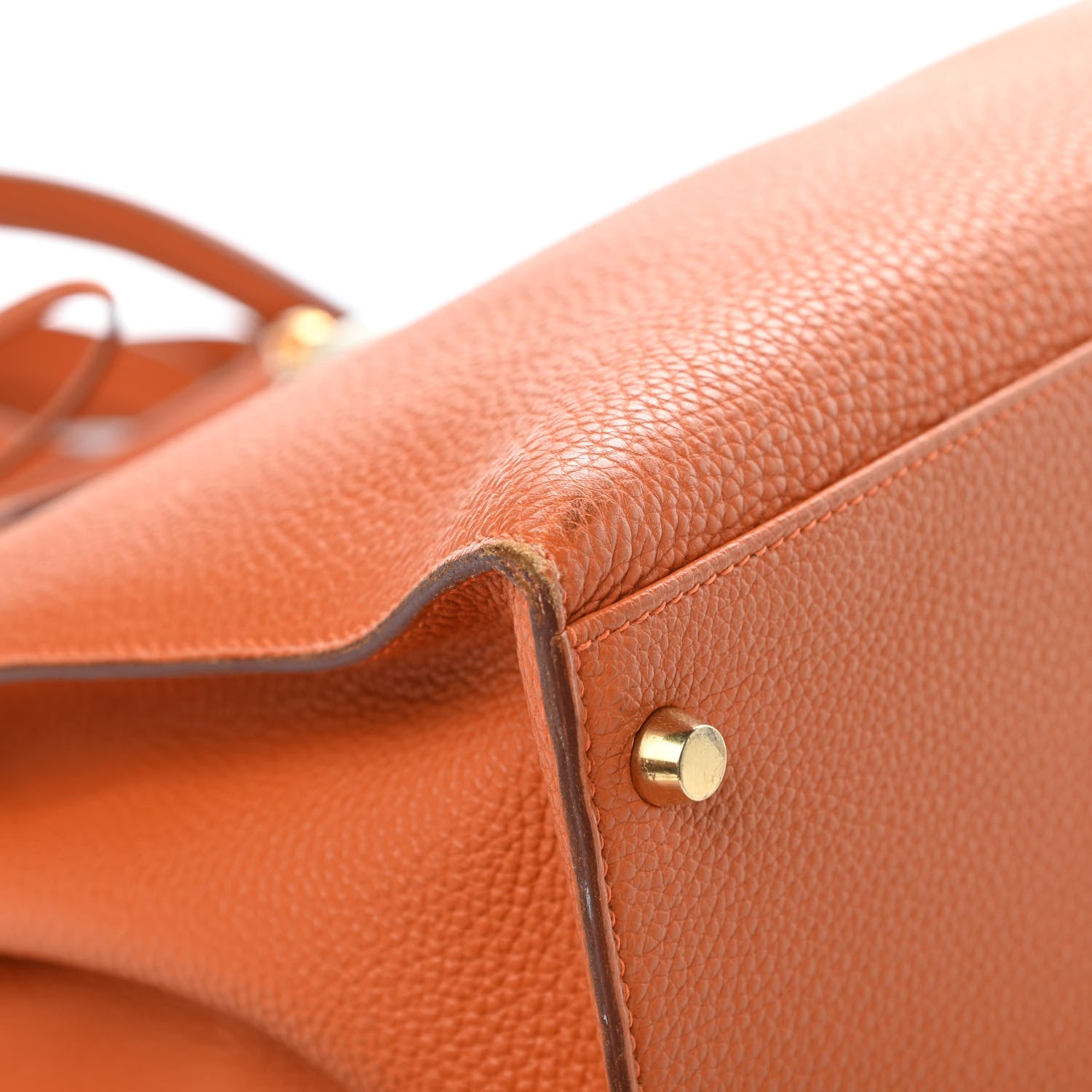 Hermes Togo Kelly Sellier 35 Orange 9 of 19