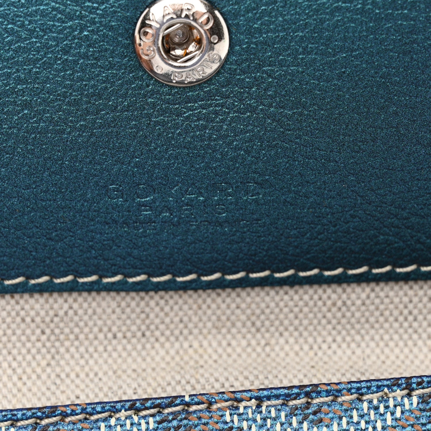 Goyard Iridescent Goyardine Saint Louis GM Pearly Blue 7 of 11