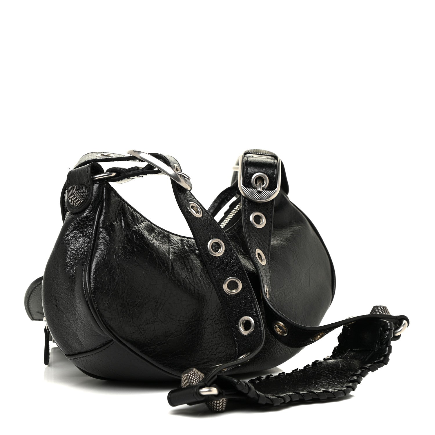 Balenciaga Agneau Arena Le Cagole Shoulder Bag XS Black 3 of 12